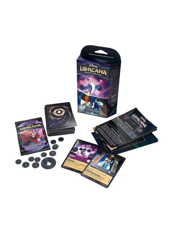 Mazos de inicio (8 unidades) - Rise of the Floodborn - Inglés - Disney Lorcana TCG