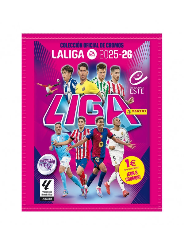 Caja 50 Sobres La Liga 2025/26 de Panini Cromos