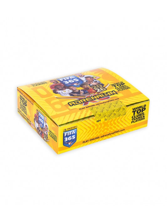 Caja de 24 sobres Adrenalyn FIFA 365 2026 TC de Panini Cromos