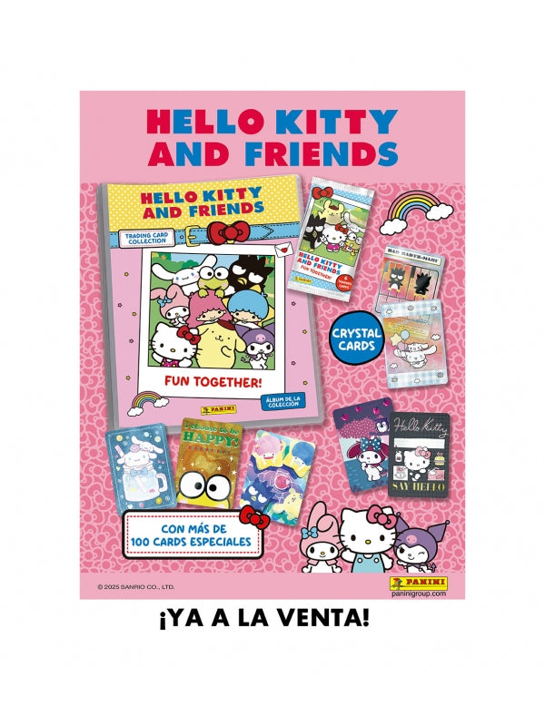 Cartón (Archivador +4 sobres +2 cards Ed. Limitada) Hello Kitty and Friends Sanrio - Panini Cromos