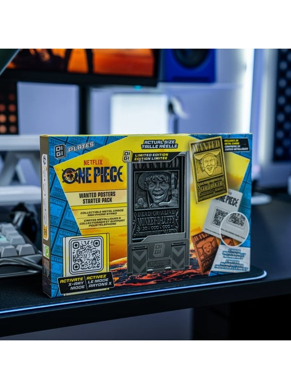 Digiplate Starter Pack - Soporte para móvil y 3 placas de metal con realidad aumentada de One Piece Exquisite Gaming