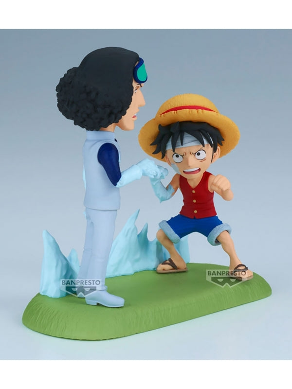 Figuras ONE PIECE WCF LOG STORIES-MONKEY.D.LUFFY VS KUZAN- 9 cm (base incluida)