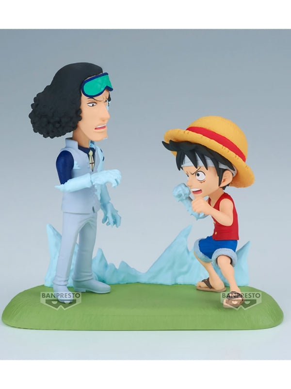 Figuras ONE PIECE WCF LOG STORIES-MONKEY.D.LUFFY VS KUZAN- 9 cm (base incluida)