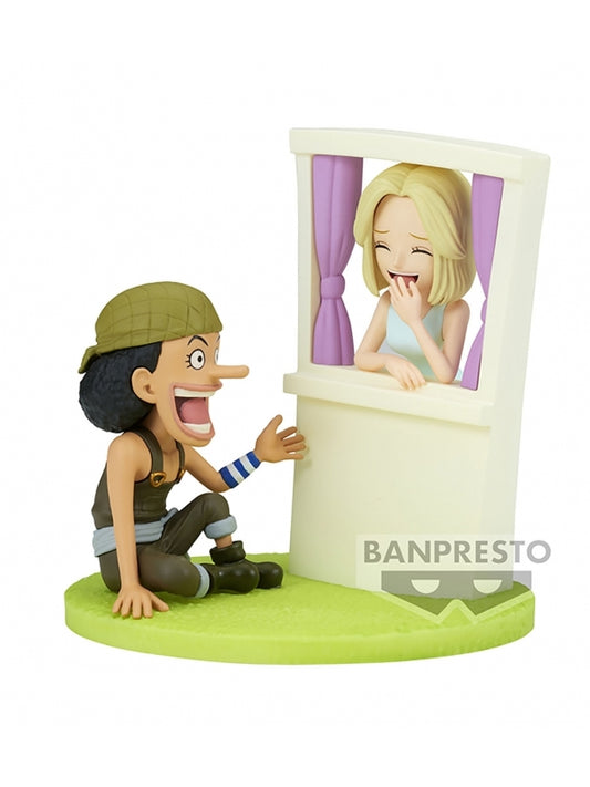 Figuras ONE PIECE WORLD COLLECTABLE FIGURE LOG STORIES USOPP&KAYA  - 7 cm de Banpresto