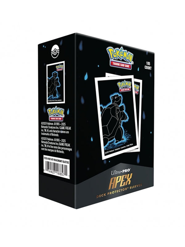Fundas Standard 105ct APEX Deck Protector Sleeves Blastoise Neon Kanto Pokémon - Ultra Pro