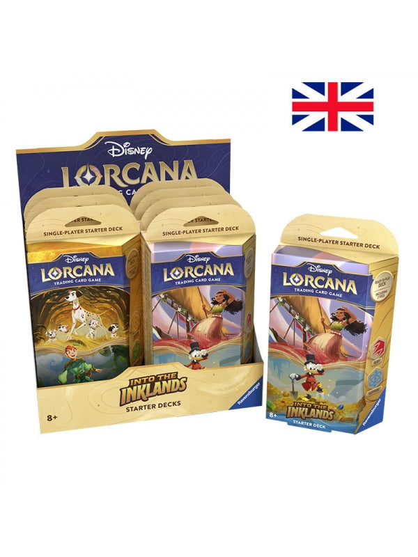 Mazos de inicio (8 unidades) - Into the Inklands - Inglés - Disney Lorcana TCG