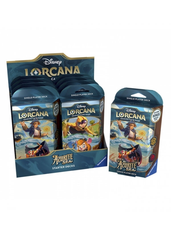 Mazos para jugador (8 unidades) Azurite Sea Inglés - Disney Lorcana TCG