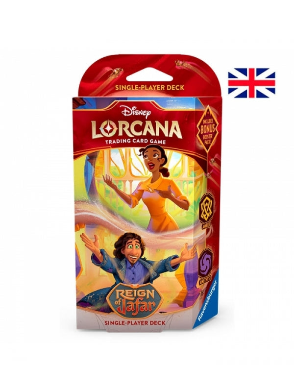Mazos para un jugador (8 unidades) Reign of Jafar Inglés - Disney