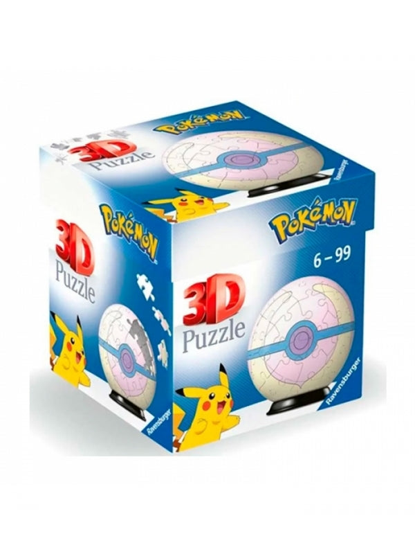 Puzzles Pokémon Heal Ball rosa 54 pieces 3D Puzzle-Balls de Ravensburger