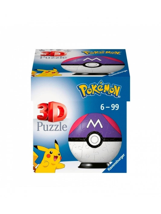 Puzzles Pokémon Masterball morada 54 pieces 3D Puzzle-Balls de Ravensburger